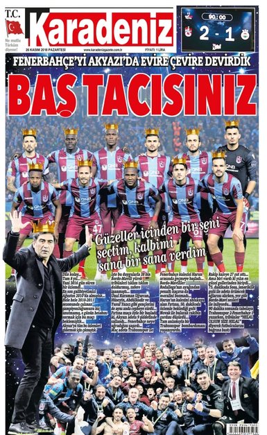 Trabzon yerel basınında derbi çoşkusu