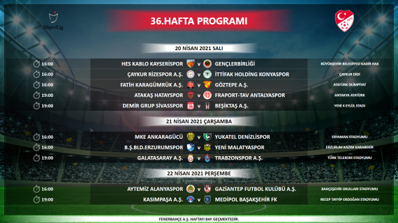 lig de 35 36 37 38 ve 39 hafta