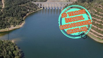 İstanbul baraj doluluk oranı İSKİ 26 TEMMUZ rakamları