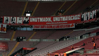 Türk Telekom Stadyumu’nda 8 Mart Kadınlar Günü mesajları