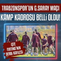 Fırtına'nın derbi kafilesi açıklandı!