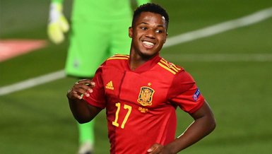 Barcelonalı Ansu Fati tarihe geçti! İspanya...