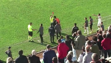 Hakeme kafa atan futbolcu ile anında yollar ayrıldı!