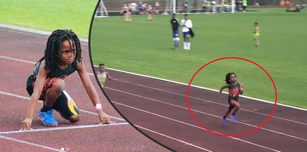 Dünya Rudolph Ingram'ı konuşuyor! 7 yaşında ama 100 metreyi 13 saniyede koşuyor