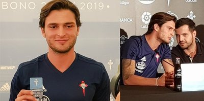 Celta Vigo, Okay Yokuşlu'yu basına tanıttı