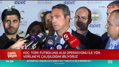 >Ali Koç'tan Fatih Terim'e şok sözler!