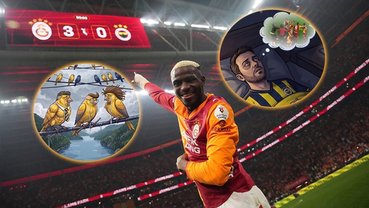 Galatasaray'dan derbi zaferi sonrası Fenerbahçe'ye art arda gönderme!