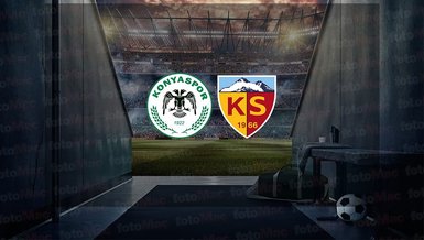 Konyaspor Kayserispor maçı canlı anlatım