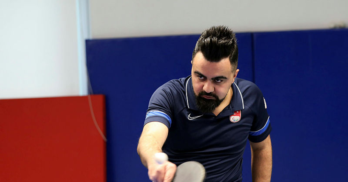 Paralimpik masa tenisçi Nesim Turan'ın hedefi üst üste 3. dünya şampiyonluğu!