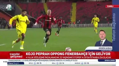 Kojo Peprah Oppong F.Bahçe için geliyor!
