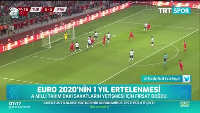 >EURO 2020'nin 1 yıl ertelenmesi sakat oyuncuları sevindirdi