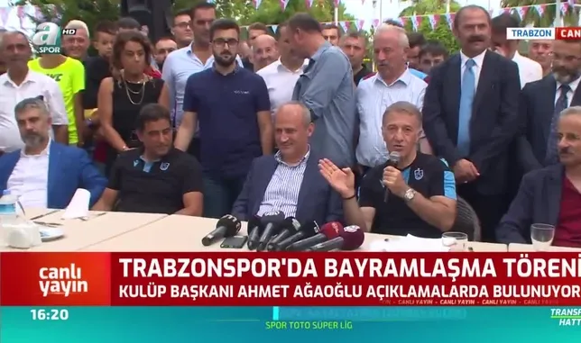 Trabzonspor'da bayramlaşma töreni!