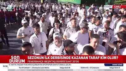 >Beşiktaş taraftarları Kadıköy'e ulaştı!