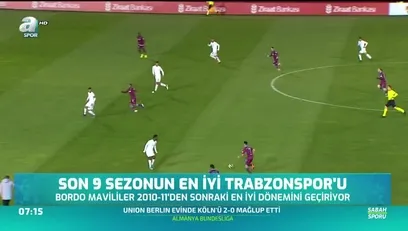 >Son 9 sezonun en iyi Trabzonspor'u