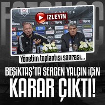 Beşiktaş'ta Sergen Yalçın için karar çıktı!