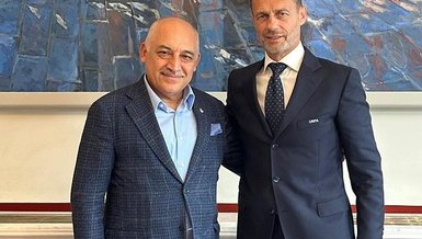 UEFA Başkanı Aleksander Ceferin'den TFF Başkanı Mehmet Büyükekşi'ye tebrik!
