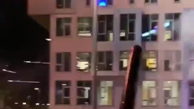 Danimarka'da Başakşehir'e taciz! Skandal görüntüler