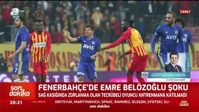 >Fenerbahçe'de Emre Belözoğlu şoku!