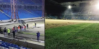 Çalışmalar yağmura rağmen sürüyor