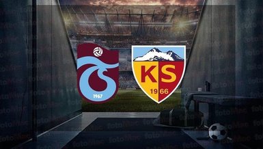 TRABZSONSPOR KAYSERİSPOR CANLI 📺 | Trabzonspor - Kayserispor maçı 11'ler belli oldu