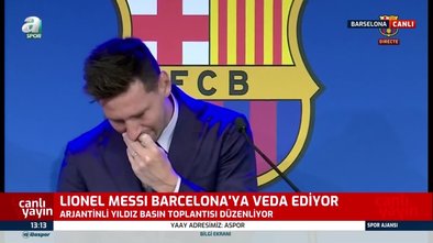 Barcelona'dan ayrılan Messi basın toplantısında gözyaşlarına boğuldu