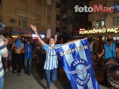 Adana Demirspor Süper Lig’e çıktı sokaklar bayram havasına döndü! İşte o görüntüler...