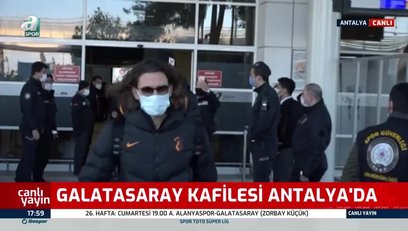 >Galatasaray’a Antalya'da coşkulu karşılama