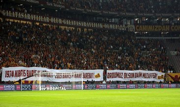 Galatasaray taraftarlarından Mehmetçik'e destek