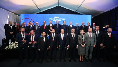 UEFA İstanbul Ofisi’nin açılışında dikkat çeken kare! Ali Koç ve Dursun Özbek...