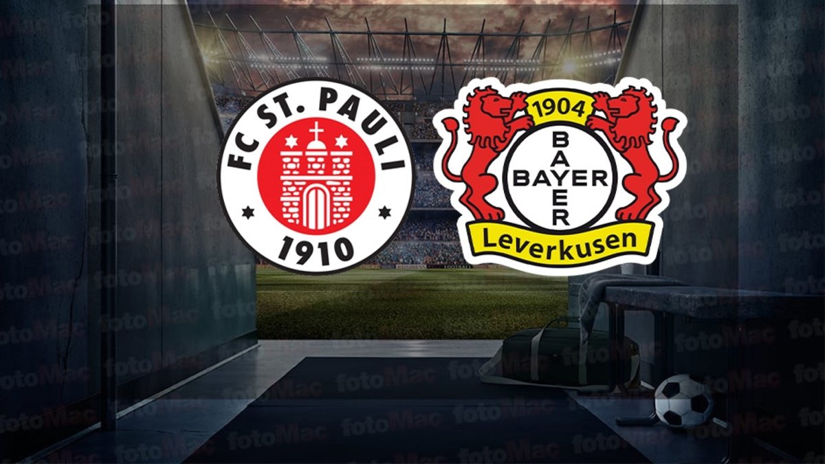St. Pauli-Bayer Leverkusen maçı ne zaman, saat kaçta ve hangi kanalda canlı yayınlanacak? | Almanya Bundesliga St. Pauli-Bayer Leverkusen maçı ne zaman, saat kaçta ve hangi kanalda canlı yayınlanacak? | Almanya Bundesliga