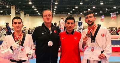 Milli taekwondoculardan ABD'de 4 altın madalya