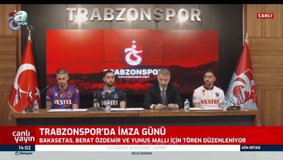 >Trabzonspor yeni transferlere imza töreni düzenledi