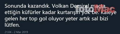 Fenerbahçe taraftarlarından Volkan Demirel’e tepki!