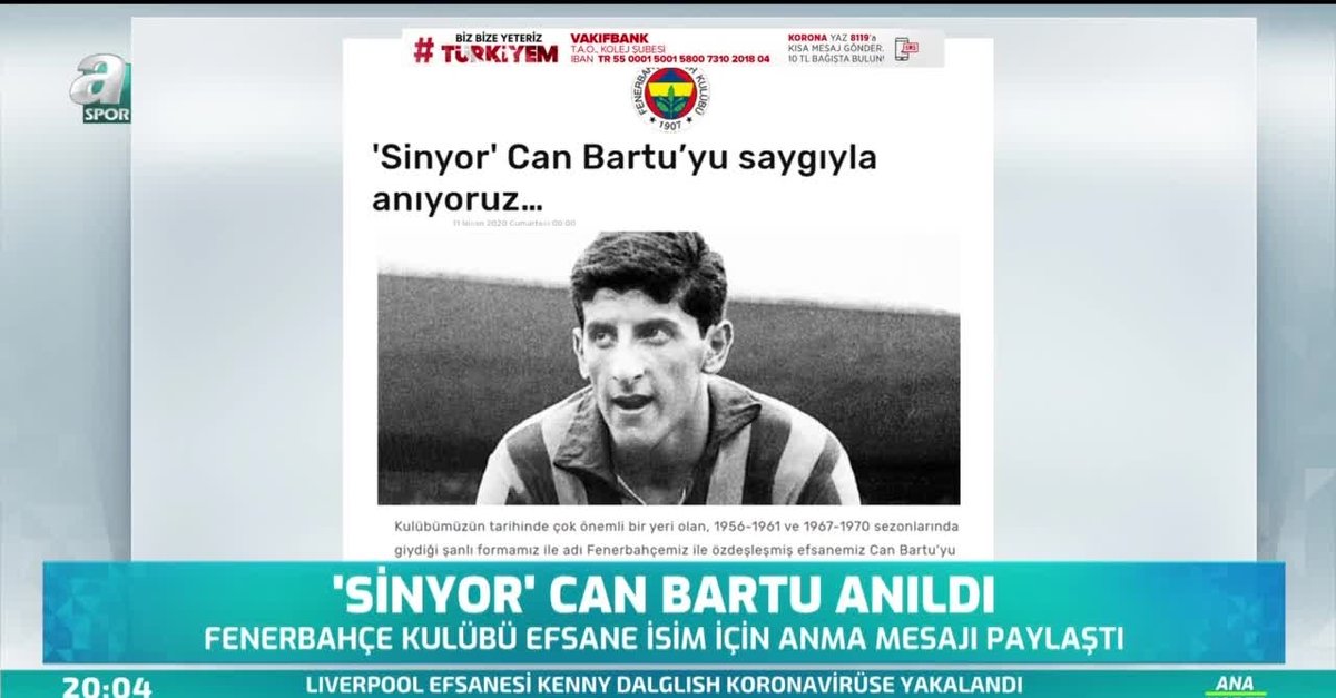 Fenerbahce De Sinyor Can Bartu Anildi Fotomac Tv