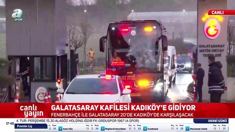 Galatasaray kafilesi derbi için yola çıktı!