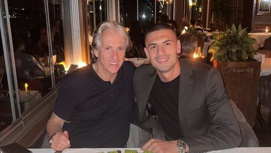 Merih Demiral Fenerbahçe Teknik Direktörü Jorge Jesus ile yemek yedi