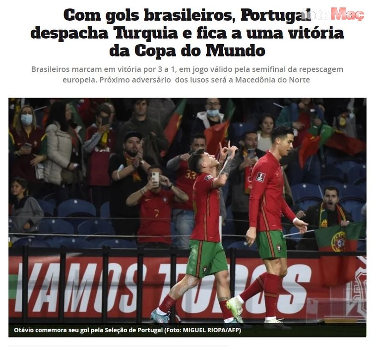 Son dakika spor haberleri: Dünya basını Portekiz-Türkiye maçını böyle gördü!