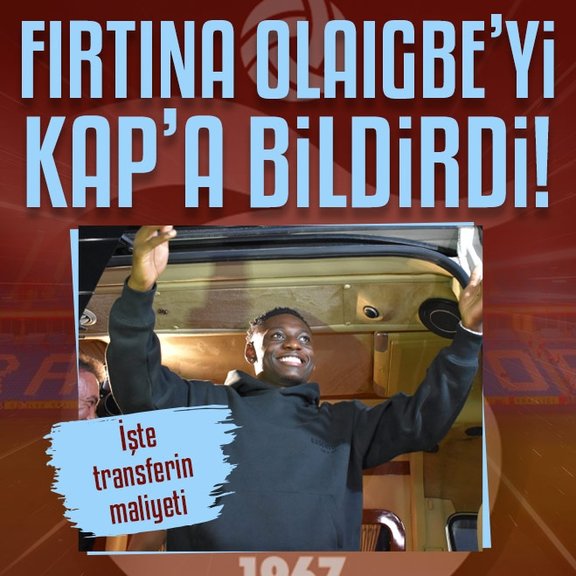 Trabzonspor transferi KAP’a bildirdi!