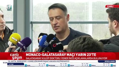G.Saray'da 3 isim Monaco maçında yok!