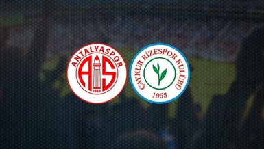 Antalyaspor Çaykur Rizespor maçı CANLI