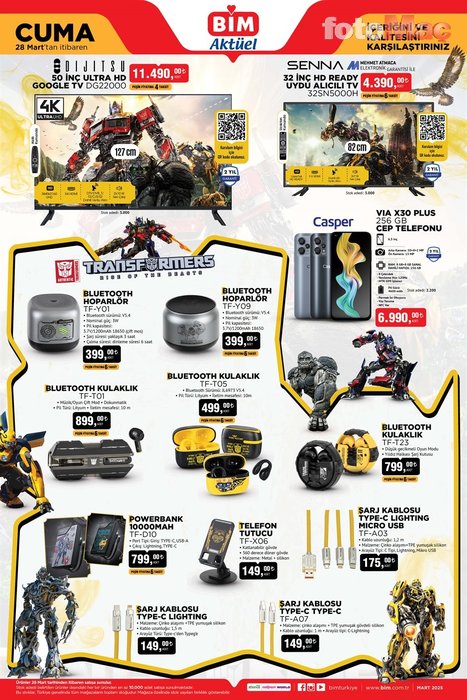 Bim'de bayram coşkusu! Bim aktüel katalog 28 Mart Cuma