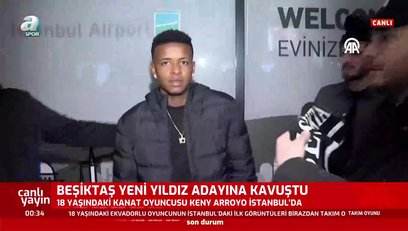 >Arroyo Beşiktaş için İstanbul'da!