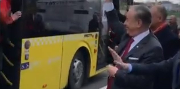 Taraftarları Cengiz uğurladı