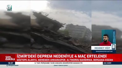 Bandırma kaptanı Mehmet Yiğit'ten İzmir'deki depreme ilişkin açıklama: Böyle ortamda maç yapmak...