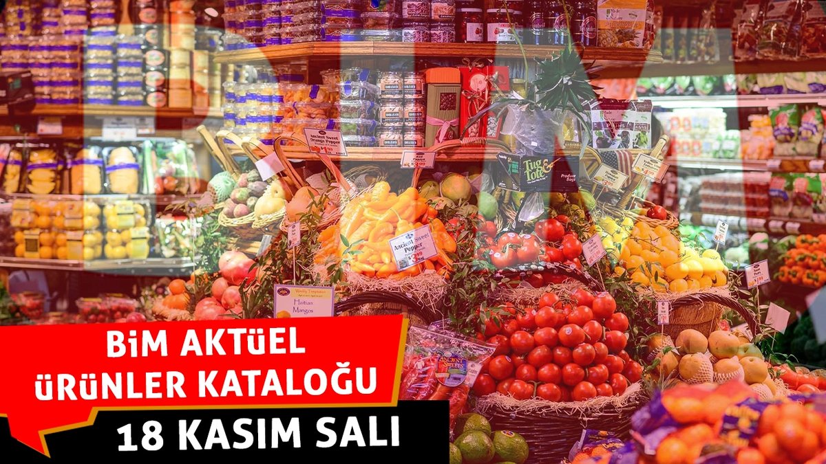 Yüzlerce ürün en uygun fiyatla Bim'de! 18 Kasım Salı aktüel katalog