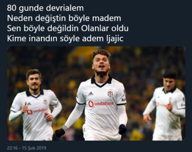 Beşiktaş’ta Adem Ljajic sosyal medyaya damga vurdu!