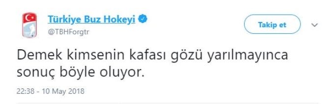 Turkiye Buz Hokeyi Federasyonu Ndan Flas Akhisarspor Fenerbahce Paylasimi Demek Kimsenin Kafasi Gozu Yarilmayinca Boyle Oluyor Ziraat Turkiye Kupasi