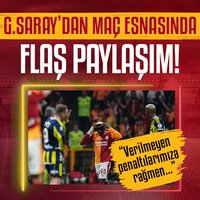G.Saray'dan penaltı tepkisi!