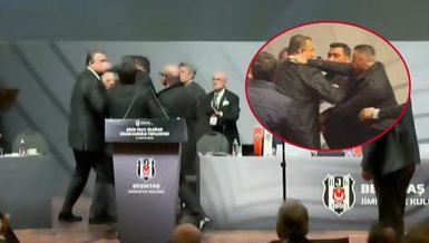 Kongrede ortalık karıştı! Divan Kurulu Başkanı Tevfik Yamantürk, eski başkan Hasan Arat'a yumruk attı