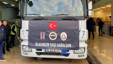 Beşiktaş Fenerbahçe ve Galatasaray'ın 'Dostluk TIR'ları yola çıktı